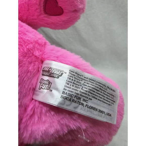Care Bears Unlock the Magic Cheer Bear 14" Plush Pink Rainbow Stuffed Animal - Picture 3 of 6